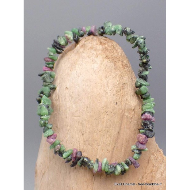 Bracelet baroque en Rubis sur Zoïzite Bracelet baroque en Pierre AGA16