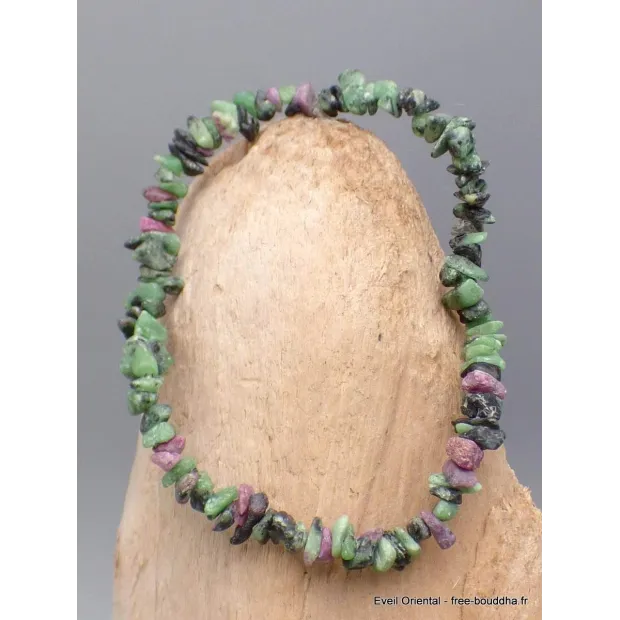 Bracelet baroque en Rubis sur Zoïzite - Bracelet baroque en Pierre Naturelle
