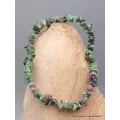 Bracelet baroque en Rubis sur Zoïzite - Bracelet baroque en Pierre Naturelle