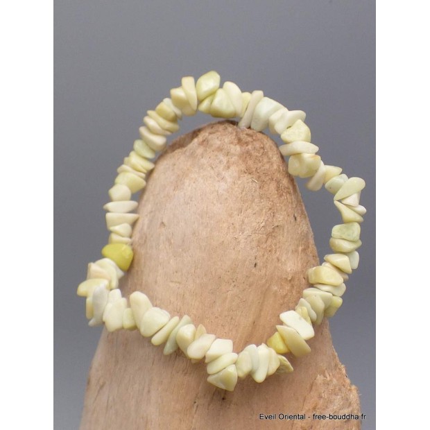 Bracelet baroque en OPALE VERTE Bracelet baroque en Pierre AGA18