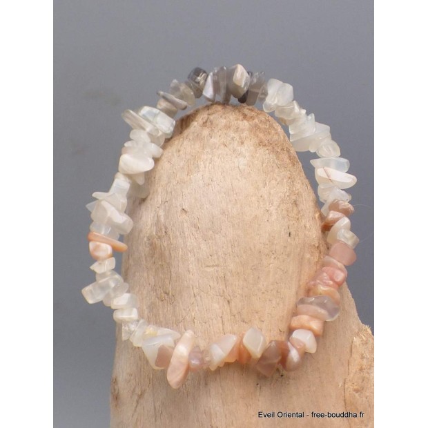 Bracelet baroque en PIERRE DE LUNE PECHE Bracelet baroque en Pierre AGA22