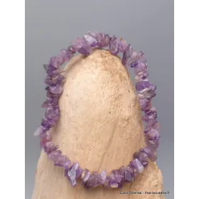 Bracelet perles chips AMETHYSTE - Bracelet baroque en Pierre Naturelle