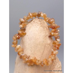 Bracelet perles chips CITRINE Bracelet baroque en Pierre AGA4