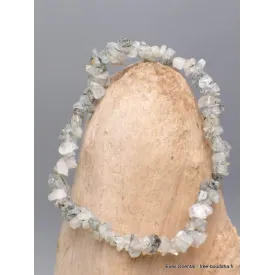 Bracelet perles chips QUARTZ RUTILE - Bracelet baroque en Pierre Naturelle