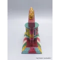 Moulin à prières en bois sculpté 13 cm - Objets rituels bouddhistes