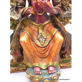 Statuette Bouddha Maitreya couleur rouge Statuettes Bouddhistes METRA1