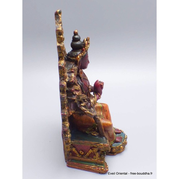 Statuette Bouddha Maitreya couleur rouge Statuettes Bouddhistes METRA1