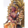 Statuette Bouddha Maitreya couleur rouge Statuettes Bouddhistes METRA1