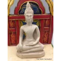 Statuette tibétaine bouddha sur socle 25 cm - Statuettes bouddhistes tibétaines artisanales