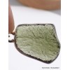 Pendentif Moldavite brute authentique serti clos qualité AAA Bijoux en Moldavite YM14.3