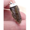 Pendentif Moldavite brute et grenat cabochon Bijoux en Moldavite YM14.4
