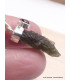 Pendentif Moldavite brute et grenat cabochon Bijoux en Moldavite YM14.4