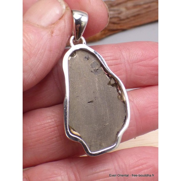 Pendentif Pyrite dorée authentique Pendentifs pierres naturelles YM10.4