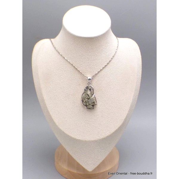 Pendentif Pyrite dorée authentique Pendentifs pierres naturelles YM10.4