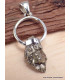 Pendentif Pyrite dorée authentique avec anneau Bijoux en Pyrite YM10.5