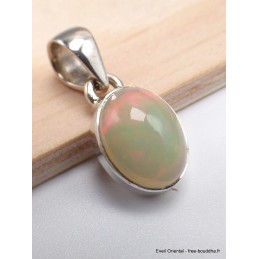 Pendentif Opale Ethiopienne verte rose qualité AAA Bijoux en Opales YM13.4