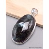 Pendentif oval Pierre de Lune noire larvikite Pendentifs pierres naturelles YM12.4