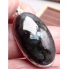 Pendentif oval Pierre de Lune noire larvikite Pendentifs pierres naturelles YM12.4