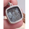 Pendentif Larvikite carré Bijoux en Pierre de lune YM12.5