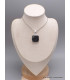 Pendentif Larvikite carré Bijoux en Pierre de lune YM12.5
