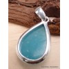 Pendentif Smithsonite bleue forme goutte Bijoux en Smithsonite CWA16.5