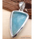 Pendentif Smithsonite bleue triangulaire Bijoux en Smithsonite CWA16.7