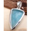 Pendentif Smithsonite bleue triangulaire Bijoux en Smithsonite CWA16.7