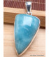 Pendentif Smithsonite bleue triangulaire Bijoux en Smithsonite CWA16.7