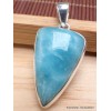 Pendentif Smithsonite bleue triangulaire Bijoux en Smithsonite CWA16.7