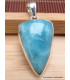 Pendentif Smithsonite bleue triangulaire Bijoux en Smithsonite CWA16.7