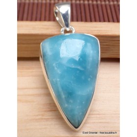 Pendentif Smithsonite bleue triangulaire Bijoux en Smithsonite CWA16.7