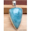 Pendentif Smithsonite bleue triangulaire Bijoux en Smithsonite CWA16.7