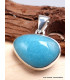 Pendentif Smithsonite bleue asymétrique Bijoux en Smithsonite CWA16.8