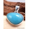 Pendentif Smithsonite bleue asymétrique Bijoux en Smithsonite CWA16.8