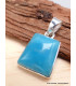 Pendentif Smithsonite bleue forme trapèze Bijoux en Smithsonite CWA16.9