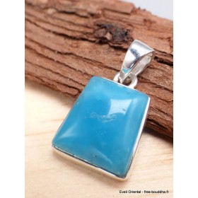 Pendentif Smithsonite bleue forme trapèze Bijoux en Smithsonite CWA16.9