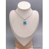 Pendentif Smithsonite bleue forme trapèze Bijoux en Smithsonite CWA16.9