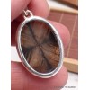 Pendentif argent Chiastolite Andalousite oval Bijoux en Chiastolite AW7.4