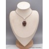 Bijou Pendentif argent Chiastolite Andalousite oval Bijoux en Chiastolite AW7.5