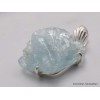 Pendentif Aigue-marine bleue brute Pendentifs pierres naturelles AW15.4