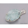 Bijou Pendentif Aigue-marine bleue verte brute Bijoux en Aigue-marine AW15.5
