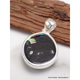 Bijou pendentif Verre Dichroïque turquoise multicolore Pendentifs pierres naturelles LAM52.3