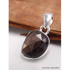 Pendentif Saphir doré Zawadi forme libre - Bijoux en Saphir doré Zawadi