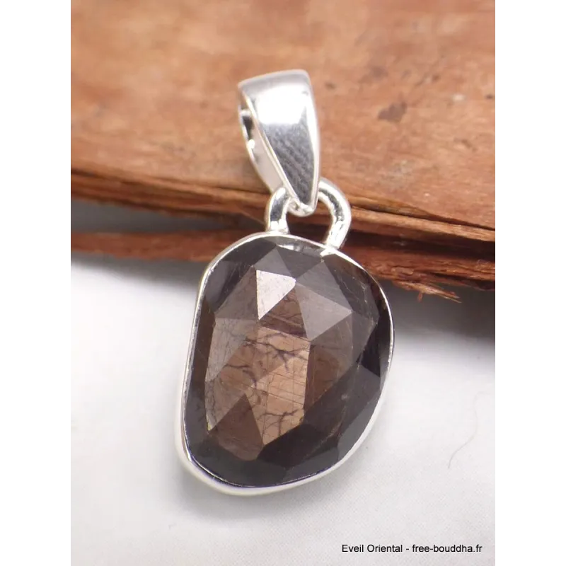 Pendentif Saphir doré Zawadi forme libre - Bijoux en Saphir doré Zawadi