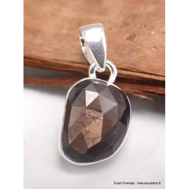 Pendentif Saphir doré Zawadi forme libre - Bijoux en Saphir doré Zawadi
