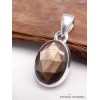 Pendentif Saphir doré Zawadi oval Pendentifs pierres naturelles AW17.4