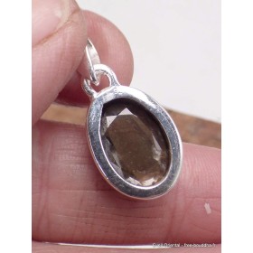 Pendentif Saphir doré Zawadi oval Pendentifs pierres naturelles AW17.4