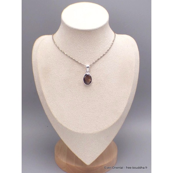 Pendentif Saphir doré Zawadi oval Pendentifs pierres naturelles AW17.4