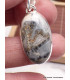 Pendentif argent Jaspe Maligano forme ovale Bijoux en Jaspe Maligano AW24.4