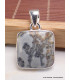 Pendentif carré en Jaspe Maligano indonésien Bijoux en Jaspe Maligano AW24.6